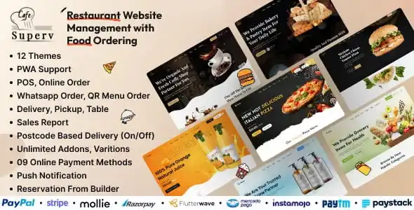 Superv – Restaurant Website Management with QR Code Menu PHP