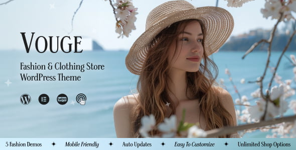 Vouge – Fashion Clothing WordPress Theme