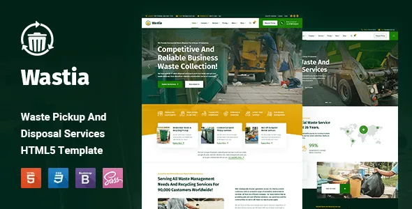 Wostix – Waste Pickup & Disposal Services HTML5 Template