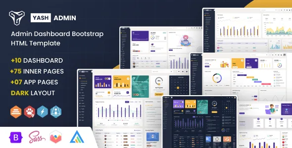 Yash – Admin Dashboard Bootstrap HTML Template