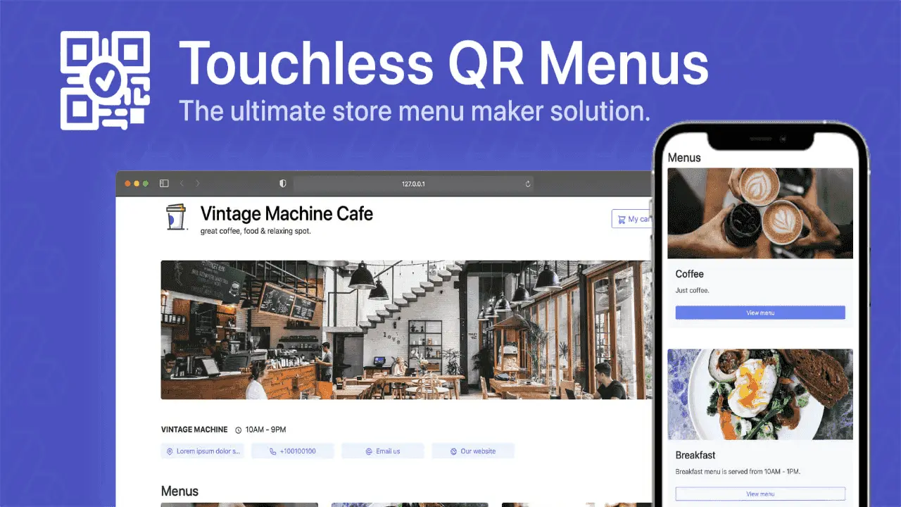 66qrmenu – Touchless QR Code Menus PHP Script