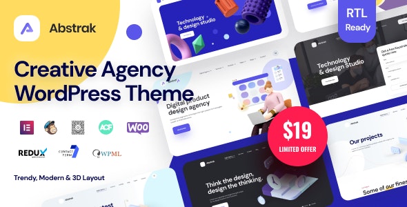 Abstrak – Creative Agency Theme WordPress