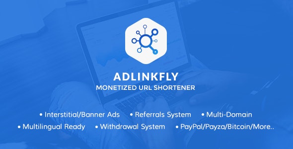 AdLinkFly – Monetized URL Shortener PHP Script