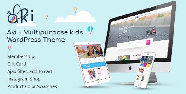 Aki – Multipurpose Kids WordPress Theme