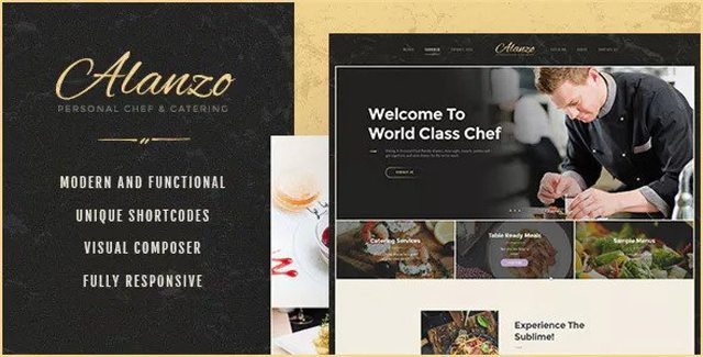 Alanzo – Personal Chef & Catering WordPress Theme