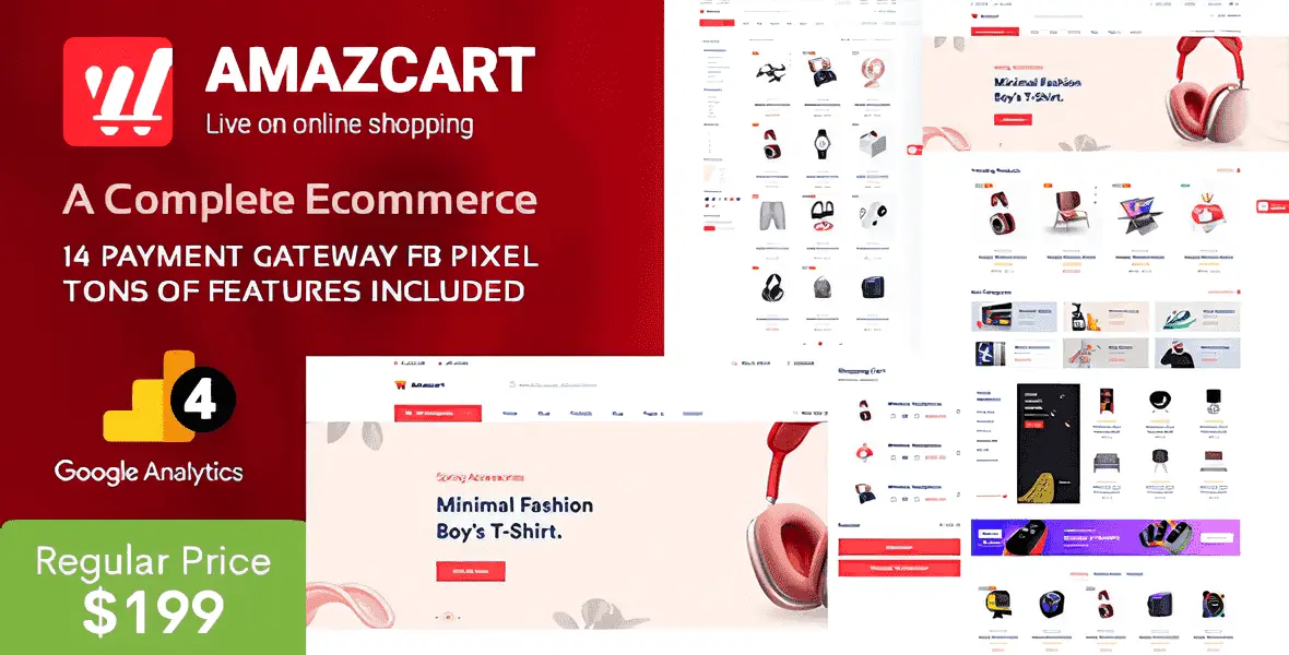 AmazCart – Laravel Ecommerce System CMS PHP Script