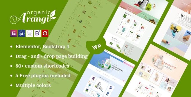 Arangi – Organic WooCommerce Theme Wp