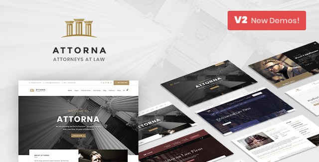 Attorna – Law, Lawyer & Attorney WordPress Theme