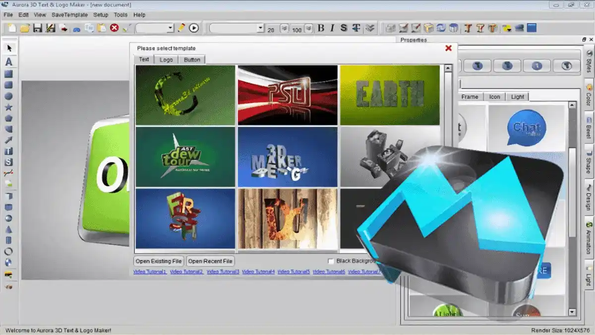 Aurora 3D Text & Logo Maker Multilingual Windows