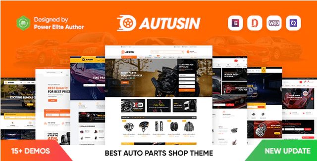 Autusin – Auto Parts & Car Accessories Shop Elementor WooCommerce WordPress Theme