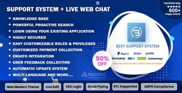 Best Support System – Live Web Chat & Client Support Desk & Support Ticket Help Centre PHP Script