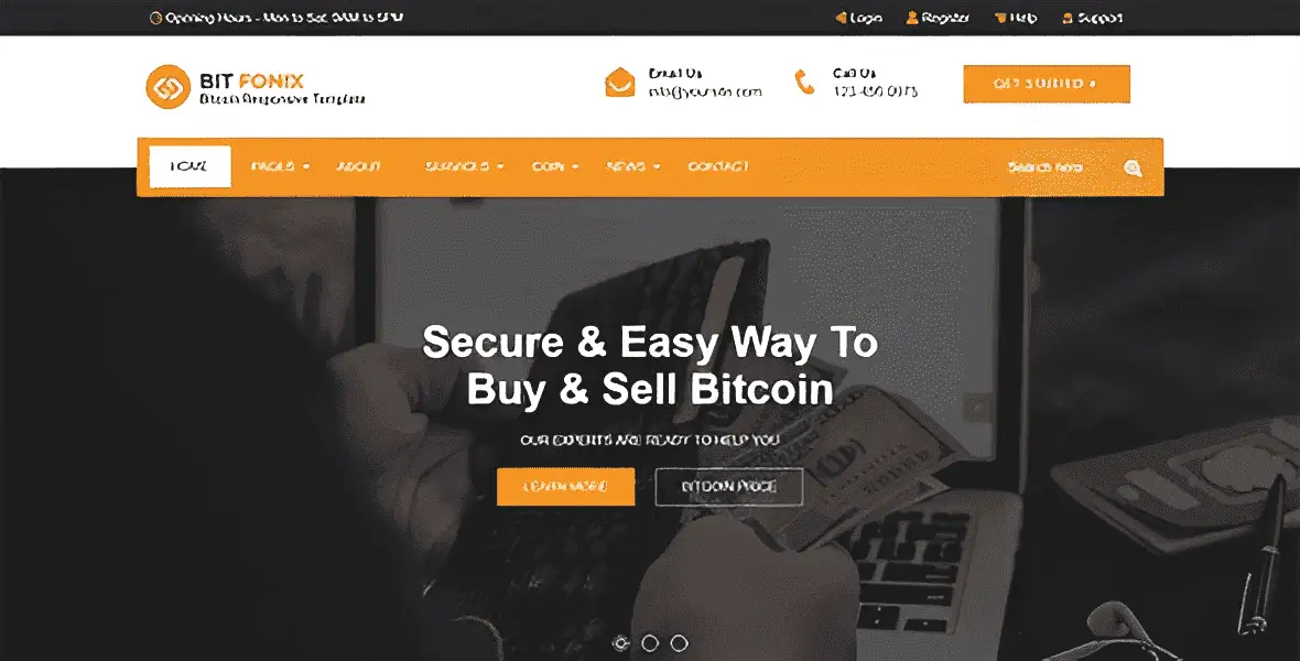 Bitfonix – ICO, Bitcoin And Cryptocurrency Responsive HTML5 Template