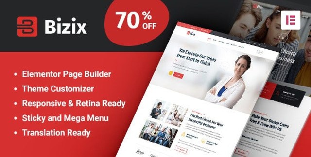 Bizix – Corporate and Business WordPress Theme