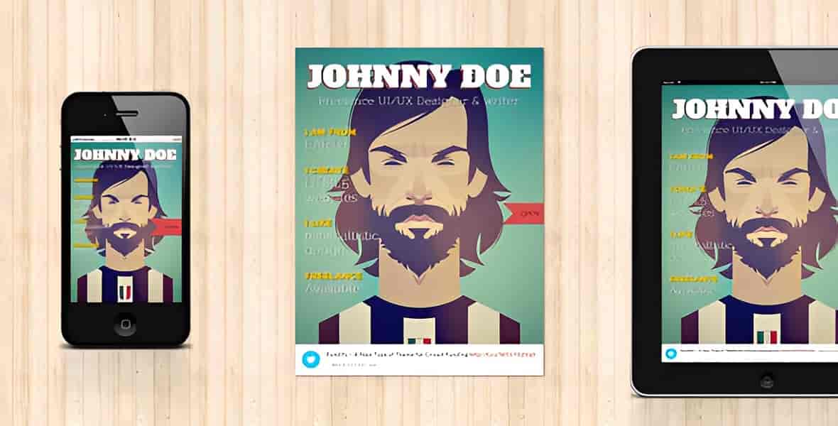 BookCard – 3D Folded vCard Template HTML