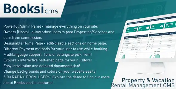 Booksi – Property & Vacation Rental Management CMS PHP Script