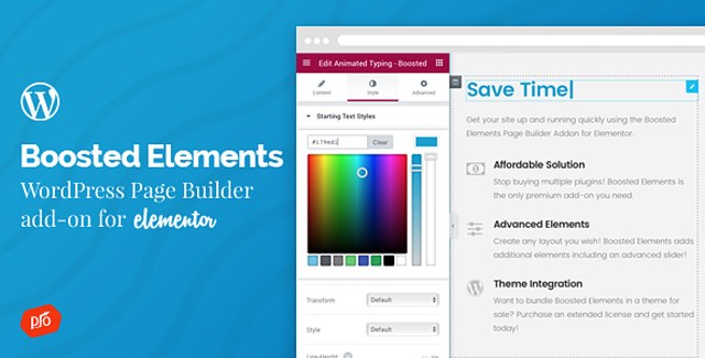 Boosted Elements – Page Builder Add-on for Elementor WordPress