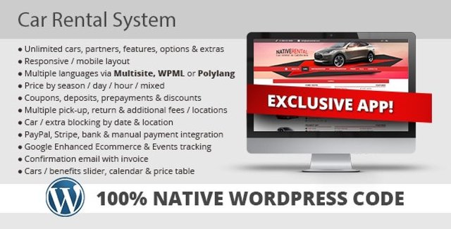 Car Rental System (Native WordPress Plugin)