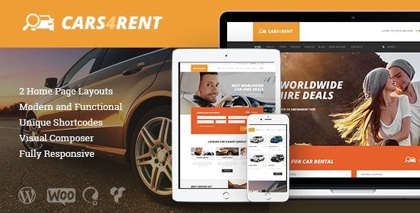 Cars4Rent – Car Rental & Taxi Service Theme