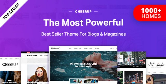 CheerUp – Blog / Magazine – WordPress Blog Theme