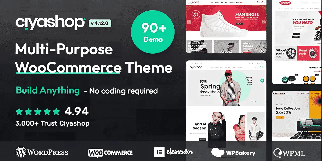 CiyaShop – Responsive Multi-Purpose Theme WordPress