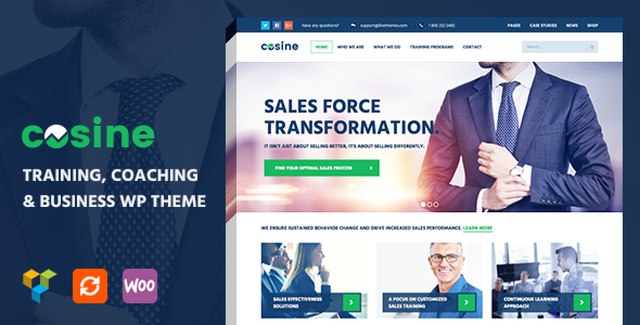 Cosine – Training, Coaching & Business Theme Wp