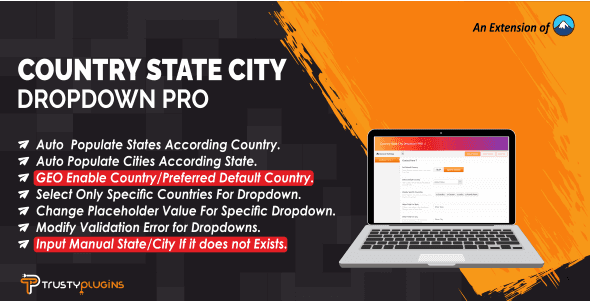 Country State City Dropdown PRO WordPress Plugin