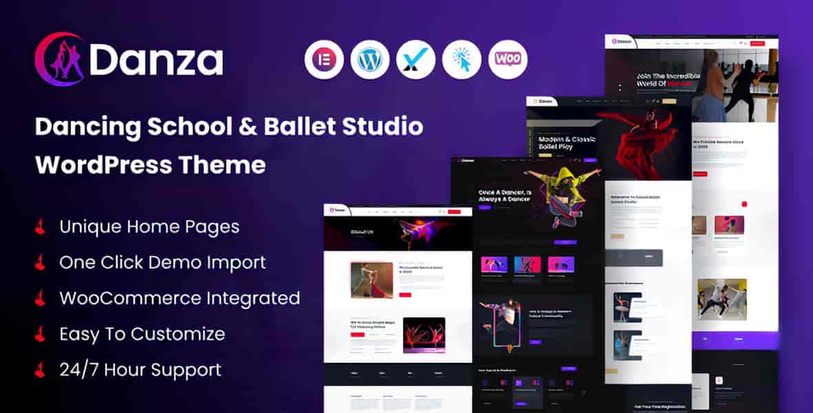 Danza – Dancing School and Ballet Studio WordPress Theme
