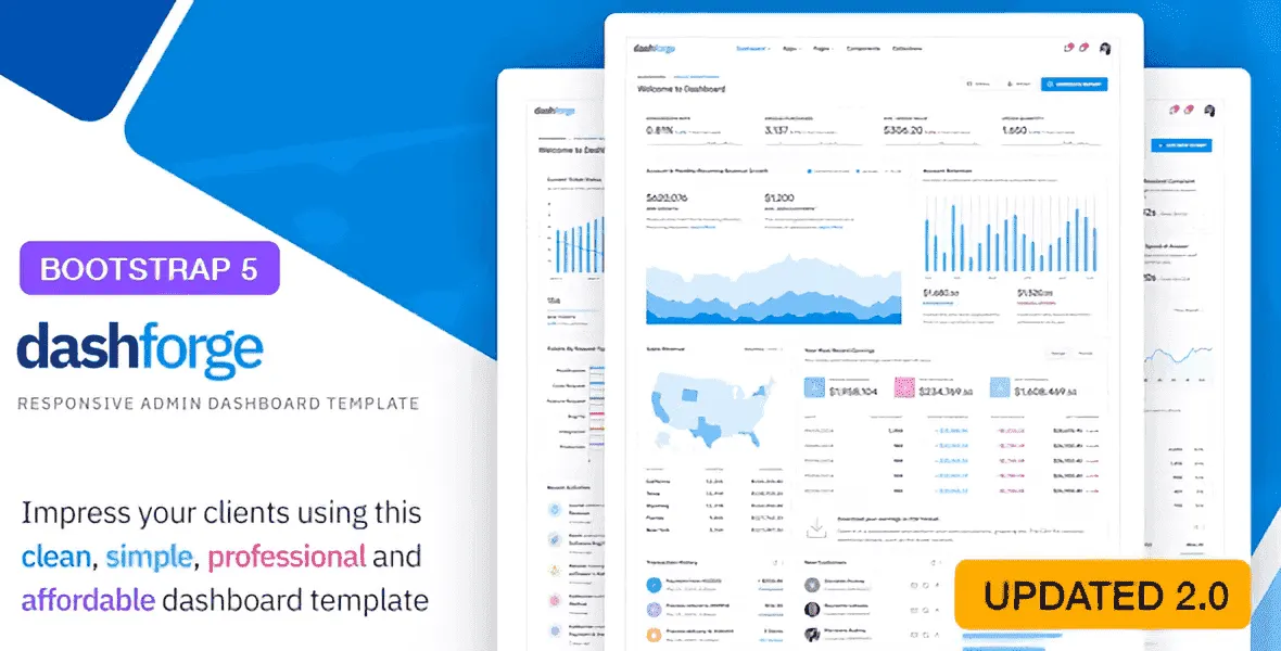 Dashforge – Responsive Admin Dashboard Template HTML Node JS