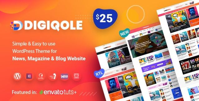 Digiqole – News Magazine WordPress Theme