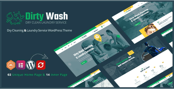 DirtyWash – Laundry Service WordPress Theme
