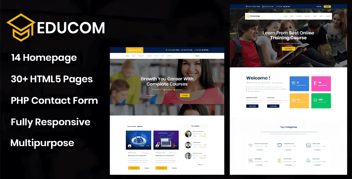 Educom – Education and LMS Template HTML