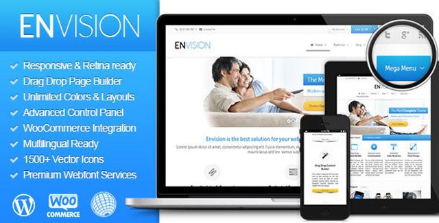 Envision – Responsive Retina Multi-Purpose Theme WordPress