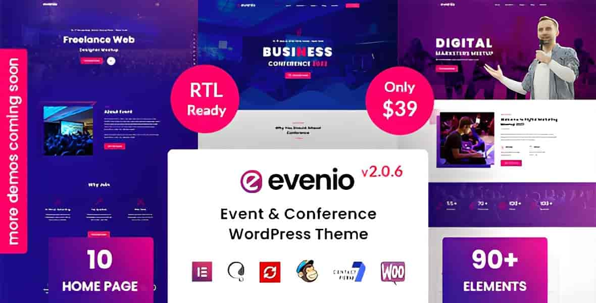 Evenio – Event Conference WordPress Theme