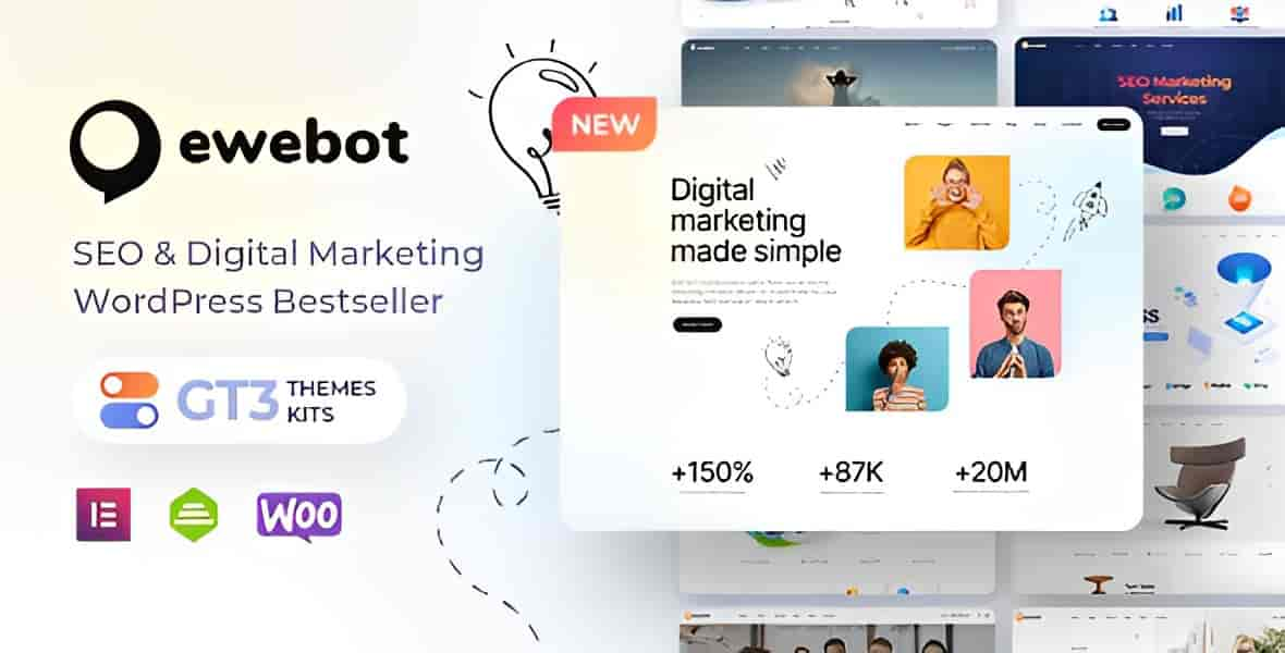 Ewebot – SEO Digital Marketing Agency WordPress