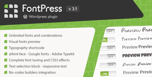 FontPress – WordPress Font Manager WordPress Plugin