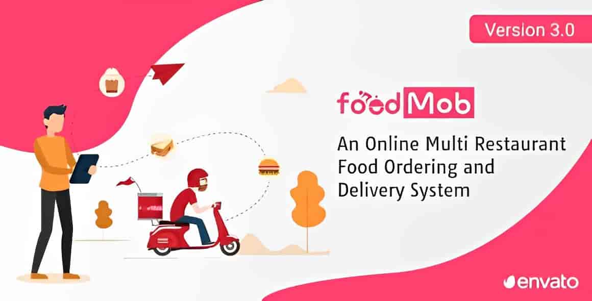 FoodMob – An Online Multi Restaurant Food Ordering And Delivery System With Contactless QR Code Menu