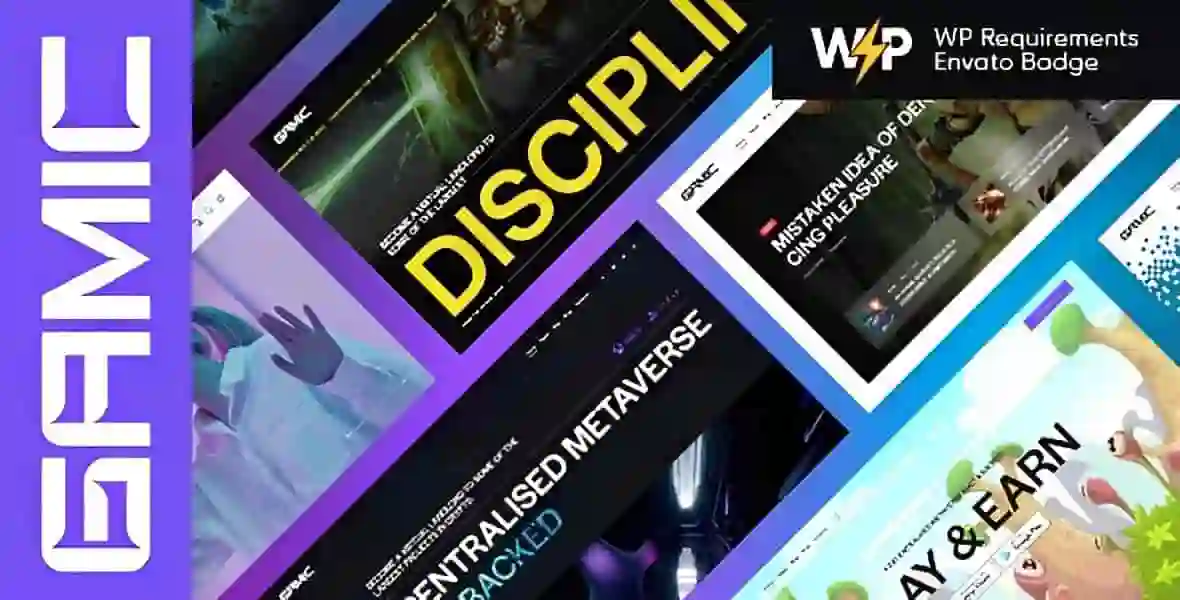 Gamic – Metaverse Gaming & Crypto WordPress Theme