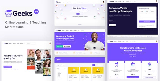 Geeks – Online Learning Marketplace WordPress Theme