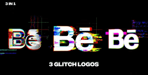 Glitch Logos 3 in 1