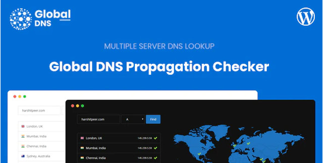 Global DNS – Multiple Server DNS Propagation Checker for WP