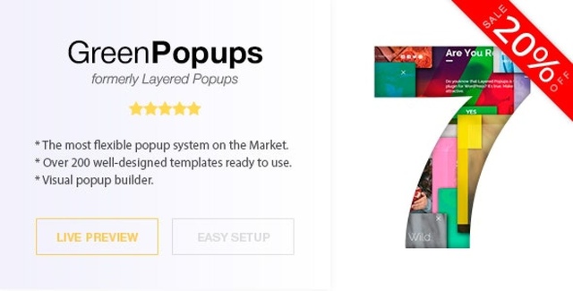 Green Popups – Popup (Anteriormente Layered Popups) WordPress