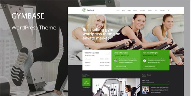 GymBase – Gym Fitness WordPress Theme