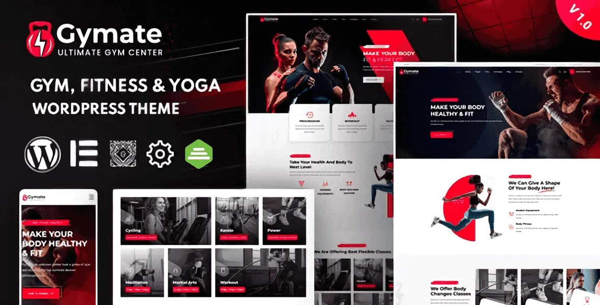 Gymat – Fitness and Gym WordPress Theme