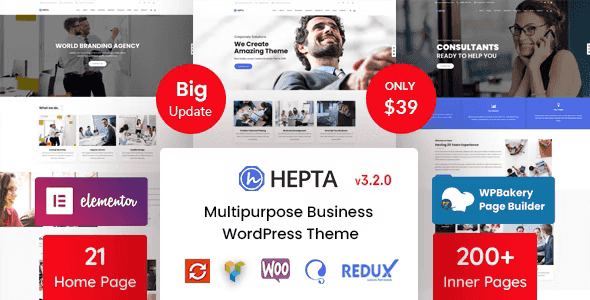 Hepta – Multipurpose Business WordPress Theme