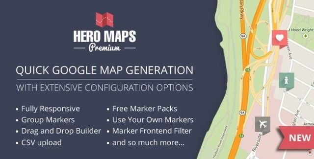 Hero Maps Premium – Responsive Google Maps Plugin Wp