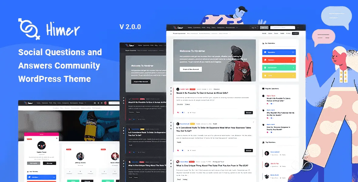 Himer – Social Questions and Answers WordPress Theme