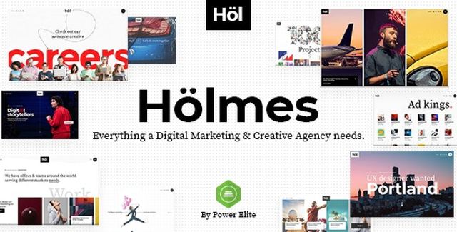 Holmes – Digital Agency Theme WordPress