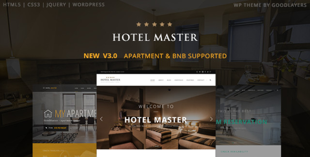 Hotel Master – Hotel Booking WordPress Theme