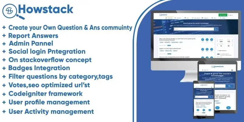 HowStack – Questions And Answers Plataform PHP Script