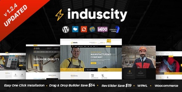 Induscity – Factory and Manufacturing WordPress Theme